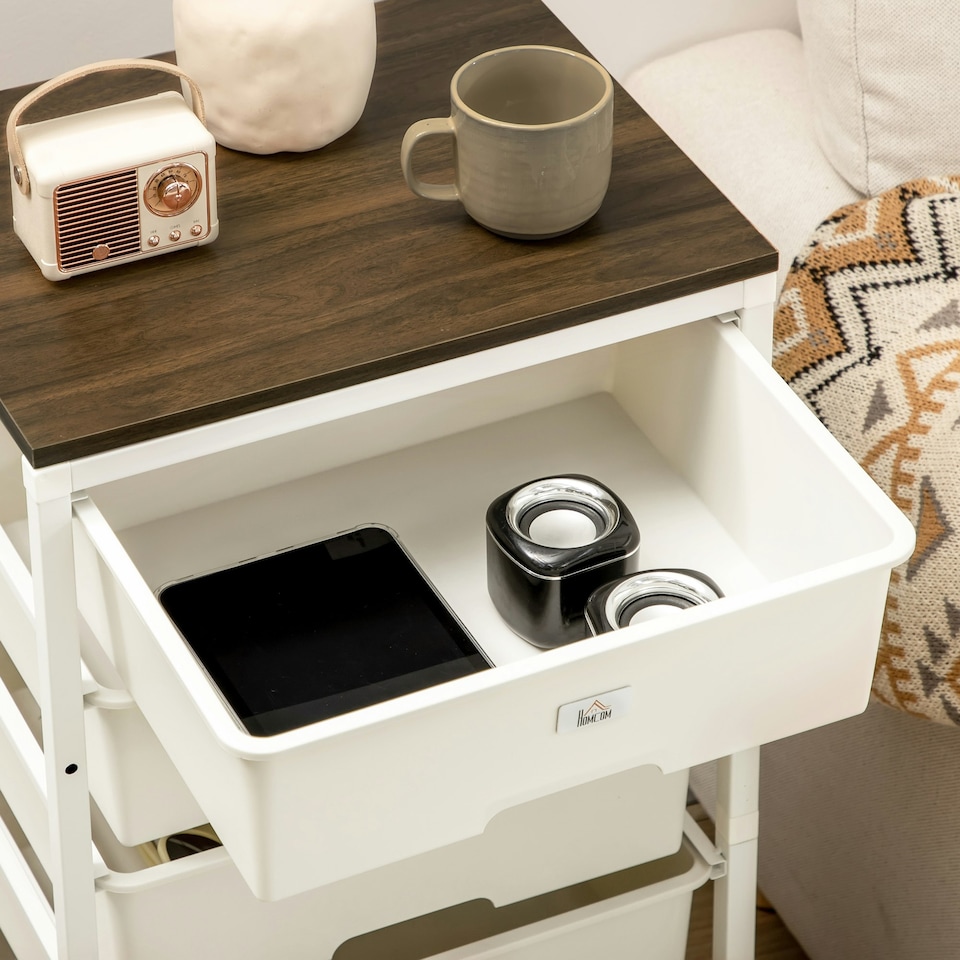 image 1 of HOMCOM Chest of Drawers, 6 Drawer Unit Storage Chest Bedroom