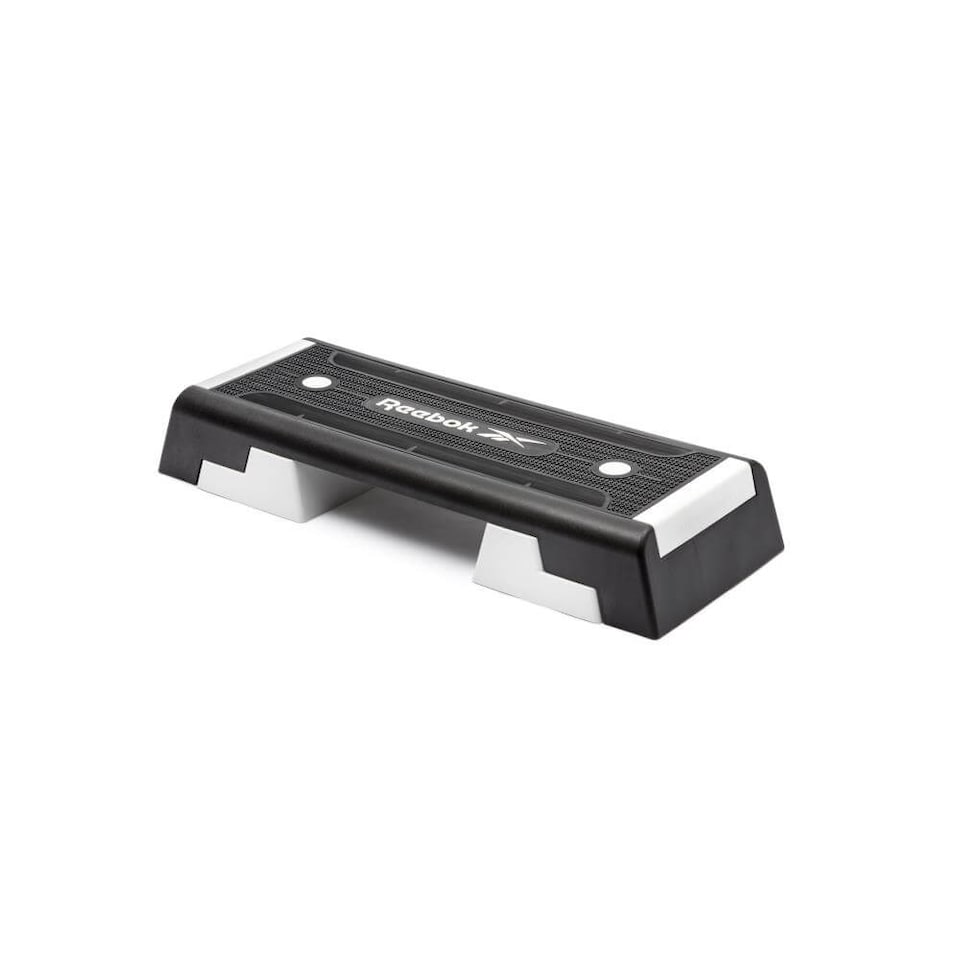 image 1 of Reebok Step – Adjustable Fitness Step (White/Black, 15/20/25 cm) | Black | BLACK | 102 x 38.5 x 15 cm