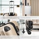 image 4 of Suitcase Set - 3 hard-shell suitcases with telescopic handle, swivel wheels | Cream | champagne | 1
