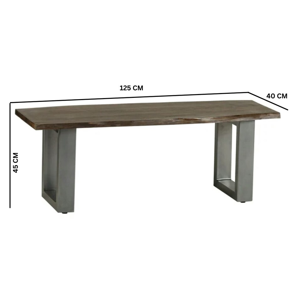 image 1 of Dining Bench Linden Live Edge