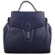 image 1 of Premium Soft Genuine Leather Cross Body Shoulder Bag, Detachable Strap Blue | Navy