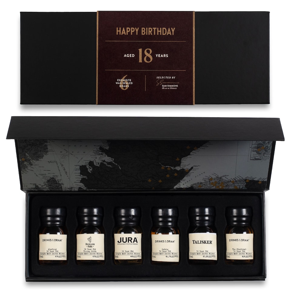 image 1 of 18 Year Old Whisky 6 Dram Tasting Set | Clear