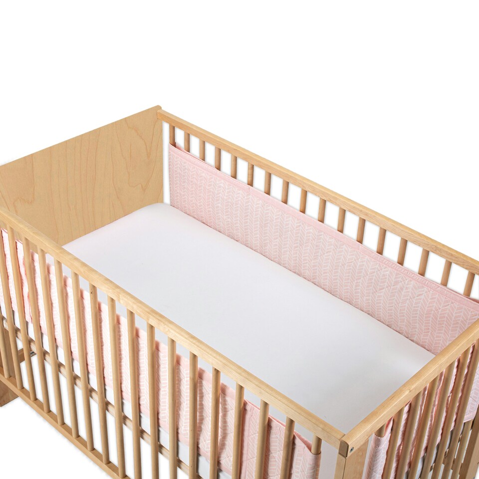 image 1 of Airwrap™ 2 Sided Cot Liner - Bumper Alternative, Soho Pink