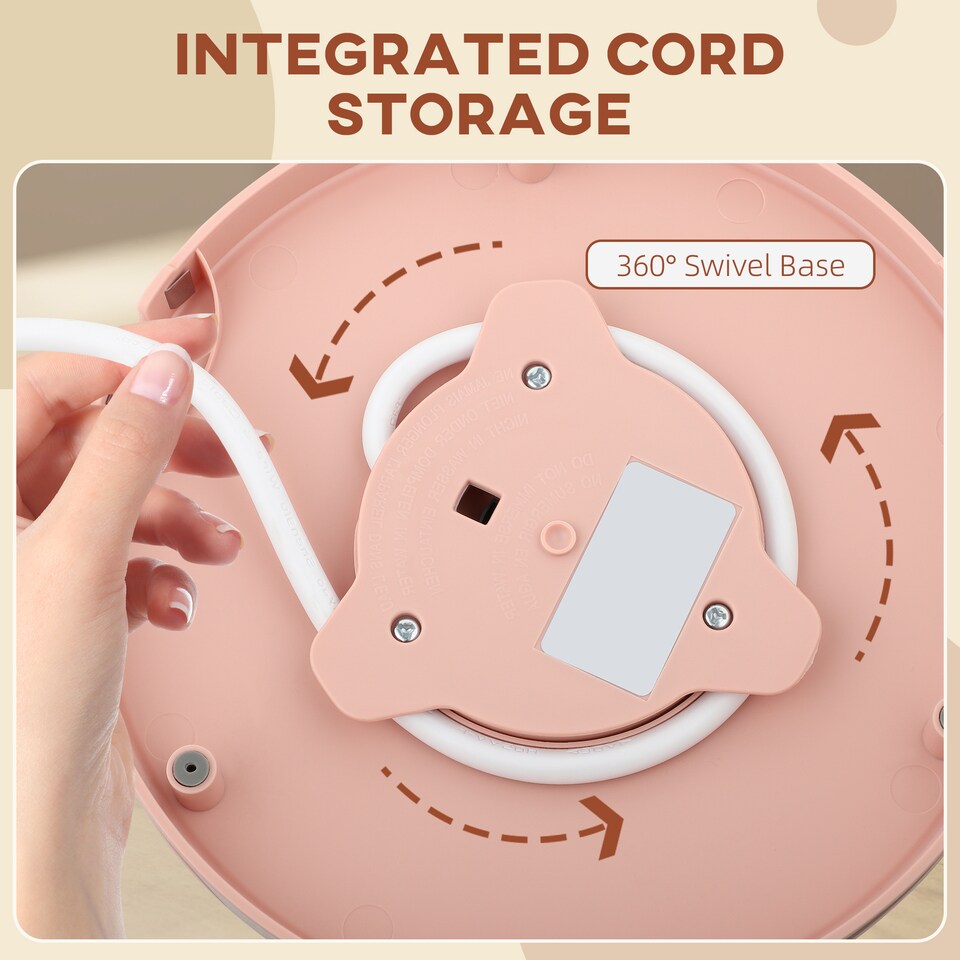 image 1 of HOMCOM Electric Kettle, 1.7L, Fast Boil, 3kW Cordless Water Kettle with Removable Washable Anti-scale Filter, Auto Shut-off, 360degree Swivel, UK Otter Thermostat, BPA Free, Light Pink