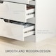 image 5 of HOMCOM 4 Drawer Chest of Drawers for Bedroom, 60 x 40 x 85cm, White