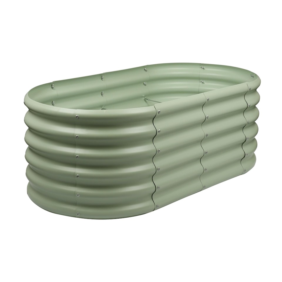 image 1 of Harbour Housewares Rounded Raised Garden Bed - 120cm x 60cm x 45cm - Green | Green | Green