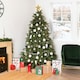 image 2 of Charles Bentley Luxury 6ft Faux Hinged Nordic Spruce Christmas Tree Green