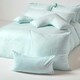 image 4 of Homescapes Blue European Size Egyptian Cotton Pillowcase 330 TC - 60 x 60 cm Blue