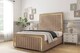 image 2 of Sloomy Boston Gold Mink Naples Bed Frame With Mattress With 50" Upholstered Headboard 5' King