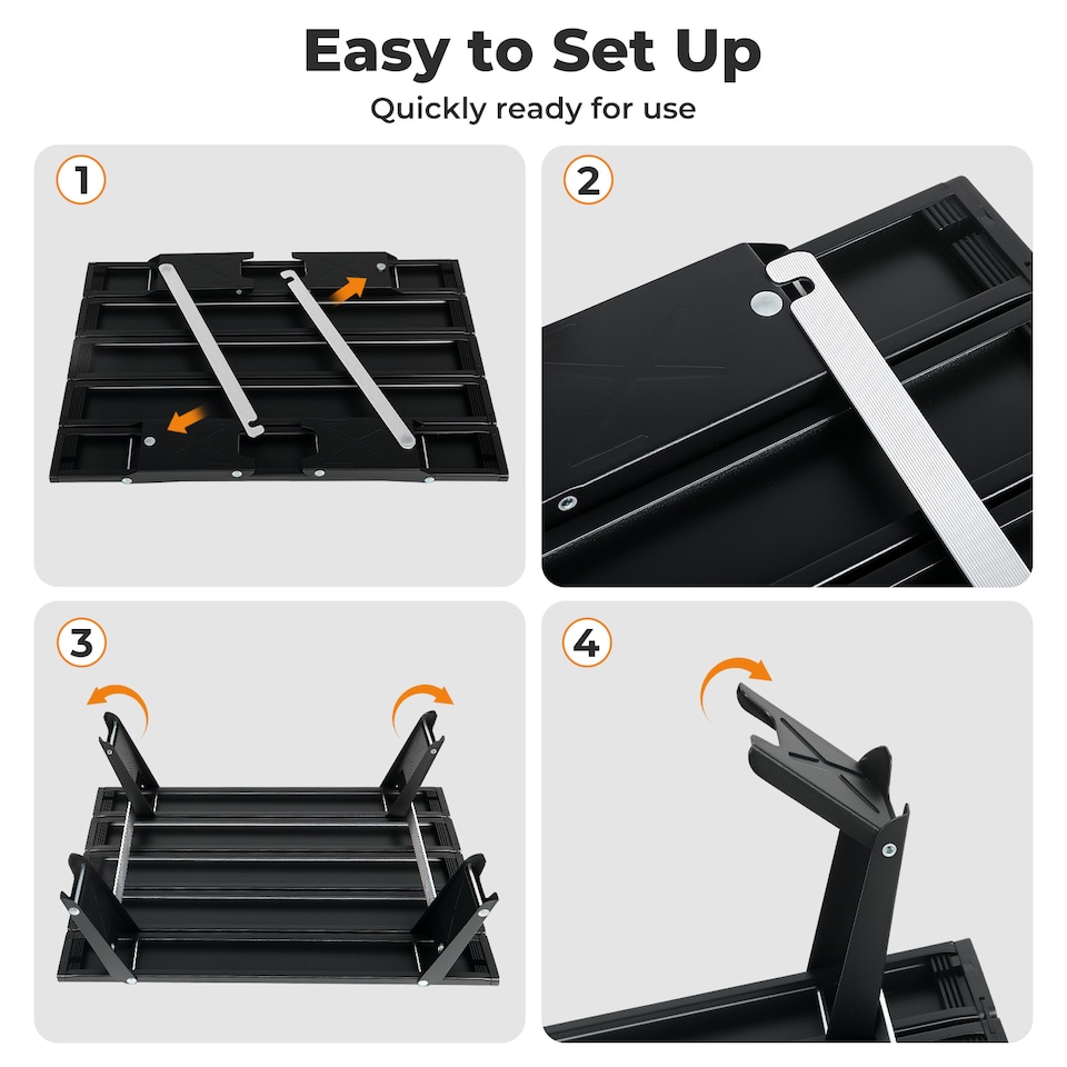 image 1 of Levede Folding Camping Table Mini Aluminium Portable Picnic Desk Lightweight