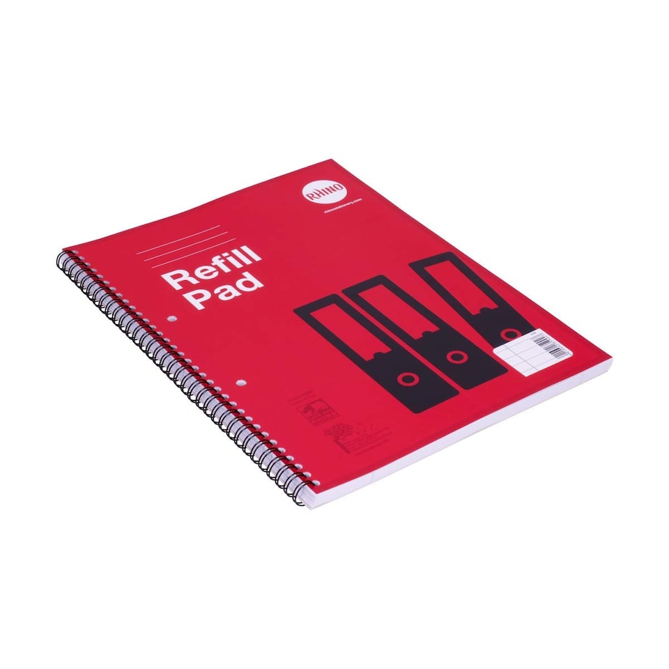 image 1 of Rhino A4 Refill Pad Blue 100 Page 8mm Lined with Margin 1 Pack