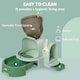 image 3 of PawHut 2 In 1 Cat Litter Tray w/ Drawer Pans, Scoop, Openable Cover - Green