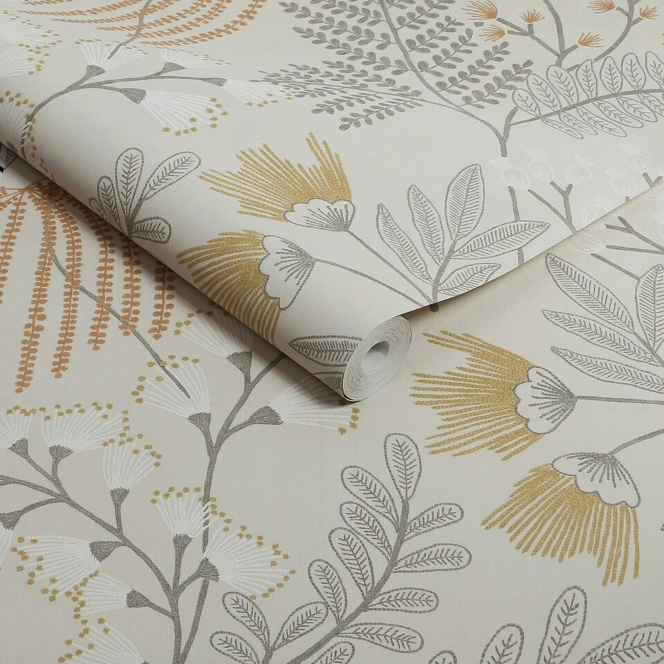image 1 of Superfresco Easy Richmond Sandstone Trees Wallpaper Cream | Cream
