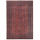 image 1 of KUKOON Distressed Red Traditional Persian Non Slip Washable Low Pile Rug 60cm x 110cm Red