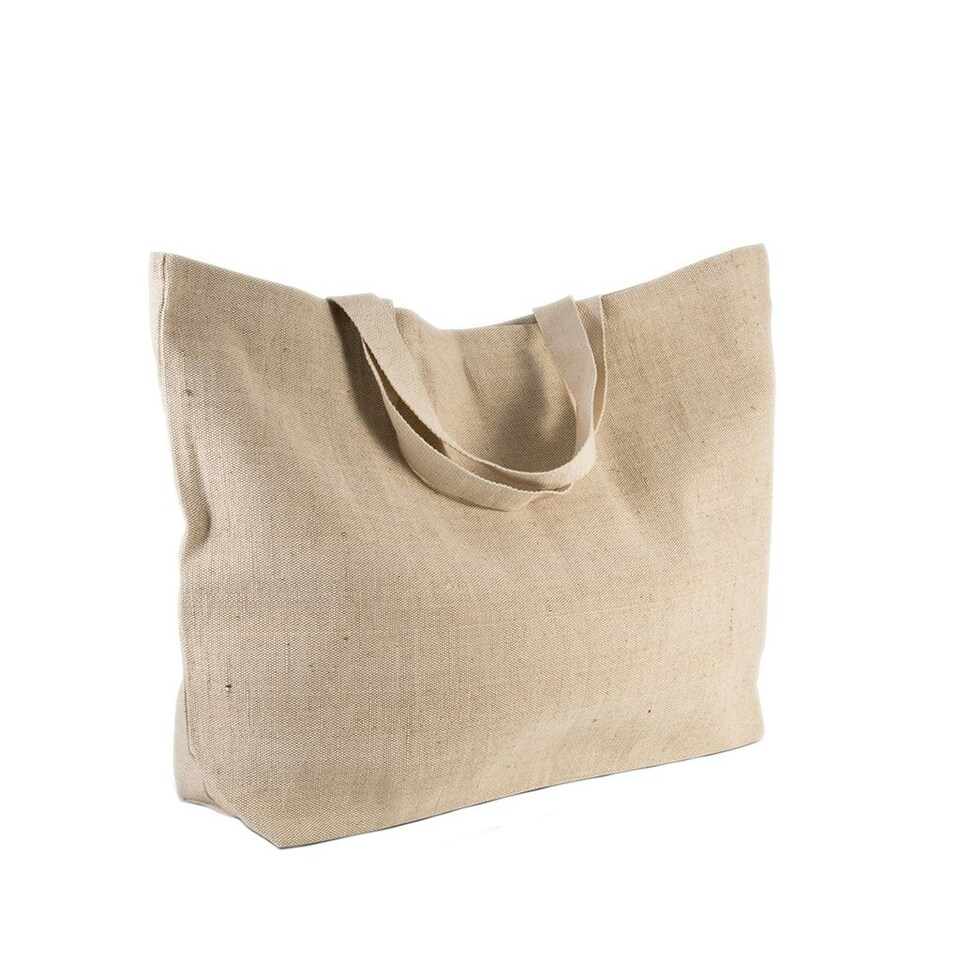 image 1 of Kimood Rustic Juco Shopper Bag - Rustic Natural - One Size Cream