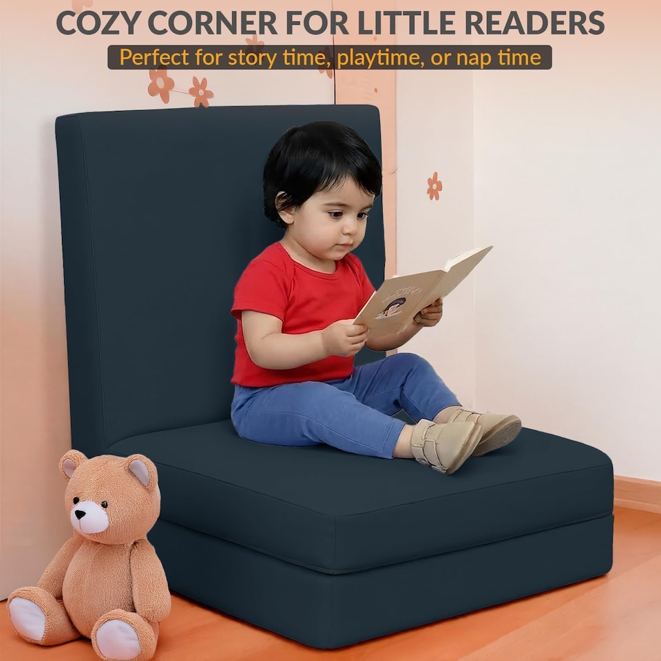 image 1 of Tri Fold Fold Out Z Bed Futon Sofa Chair Mattress
