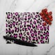 image 2 of Pink Fluffy Leopard Glass Chopping Board | Multi