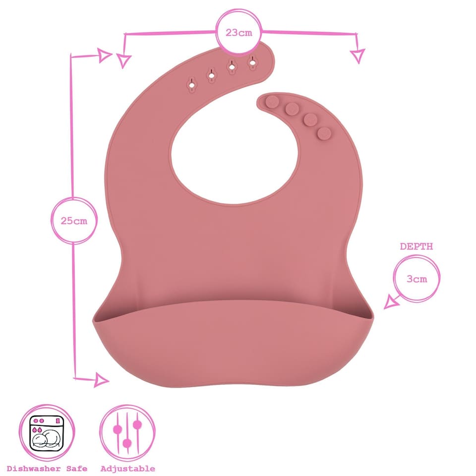image 1 of Tiny Dining Baby Silicone Weaning Bib - Ochre | Yellow | Ochre