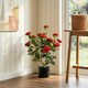 image 2 of HOMCOM 65cm Artificial Camellia Flower Plant with 116 Lush Leaves