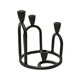 image 1 of Hestia Metal Candlestick Holder for 4 Candles - Black Black