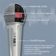 image 3 of Soundlab Dynamic Vocal Microphone With Fixed 3m 6.35mm Jack Lead Silver