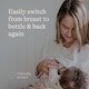 image 4 of Lansinoh Feeding Bottle 330ml 2 Pack 6 Months +