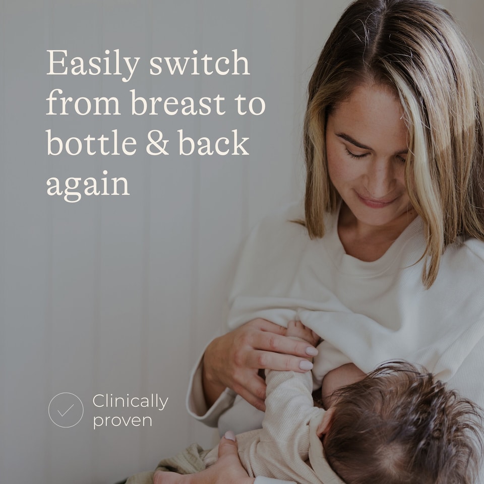 image 1 of Lansinoh Feeding Bottle 330ml 2 Pack 6 Months +