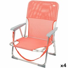 Folding Chair Aktive Flamingo Coral 44 x 72 x 35 cm (4 Units) N/A