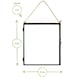 image 3 of Nicola Spring Hanging Metal Photo Frames - 8" x 10" - Black - Pack of 5 - Hanging Picture Frame Display Frame Poster Frame Picture Display | Black | S