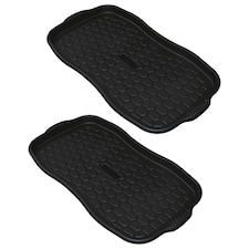 2 x Shoe Tray Organiser Designed To Protect Carpets Non-Slip Ideal For Home Use Black