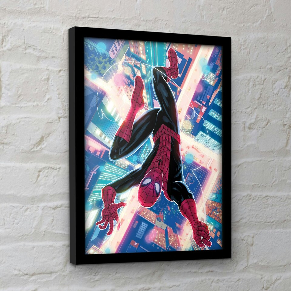 image 1 of Spider-Man (Upside Down) Framed 30x40cm Print