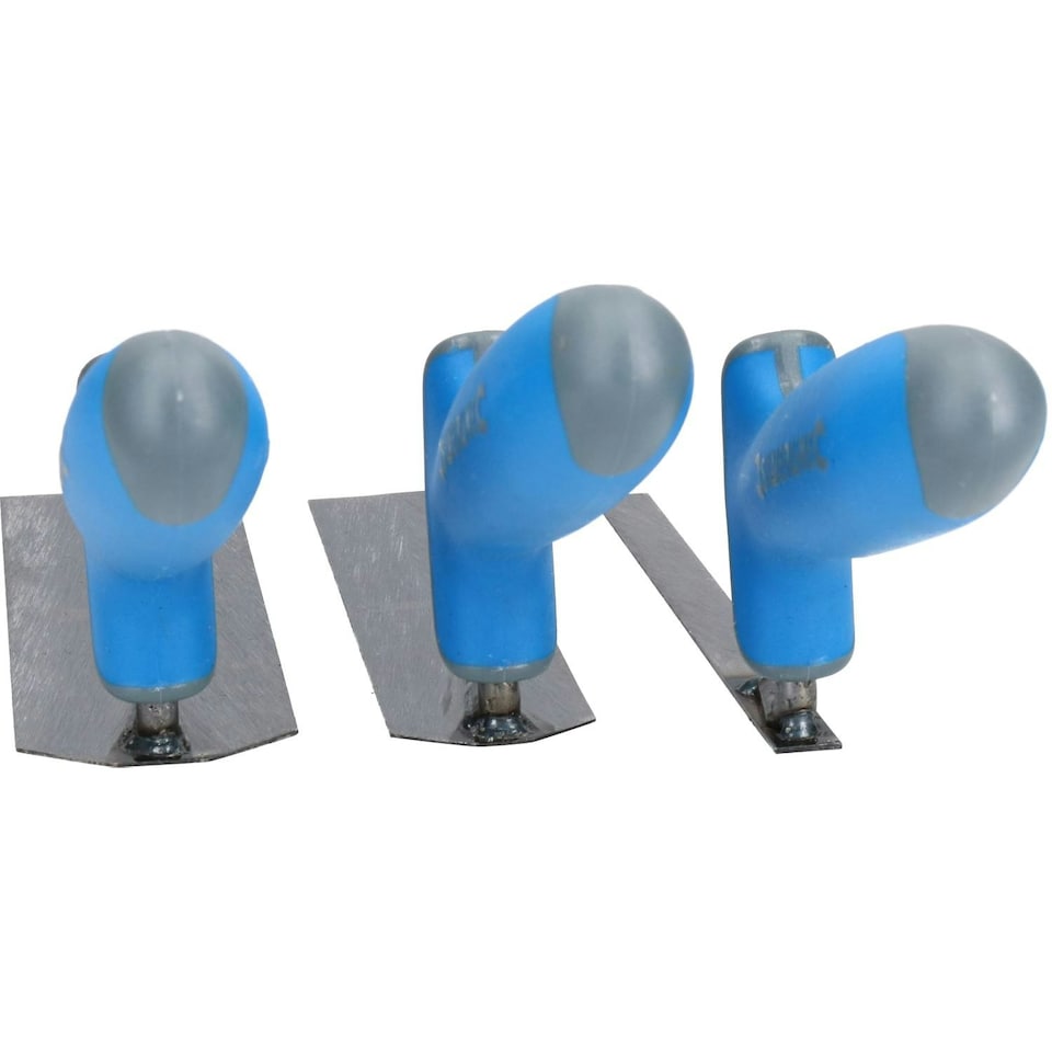image 1 of Margin Trowel Set Corner Plastering Tiling Soft Grip Handles 3 Piece Set