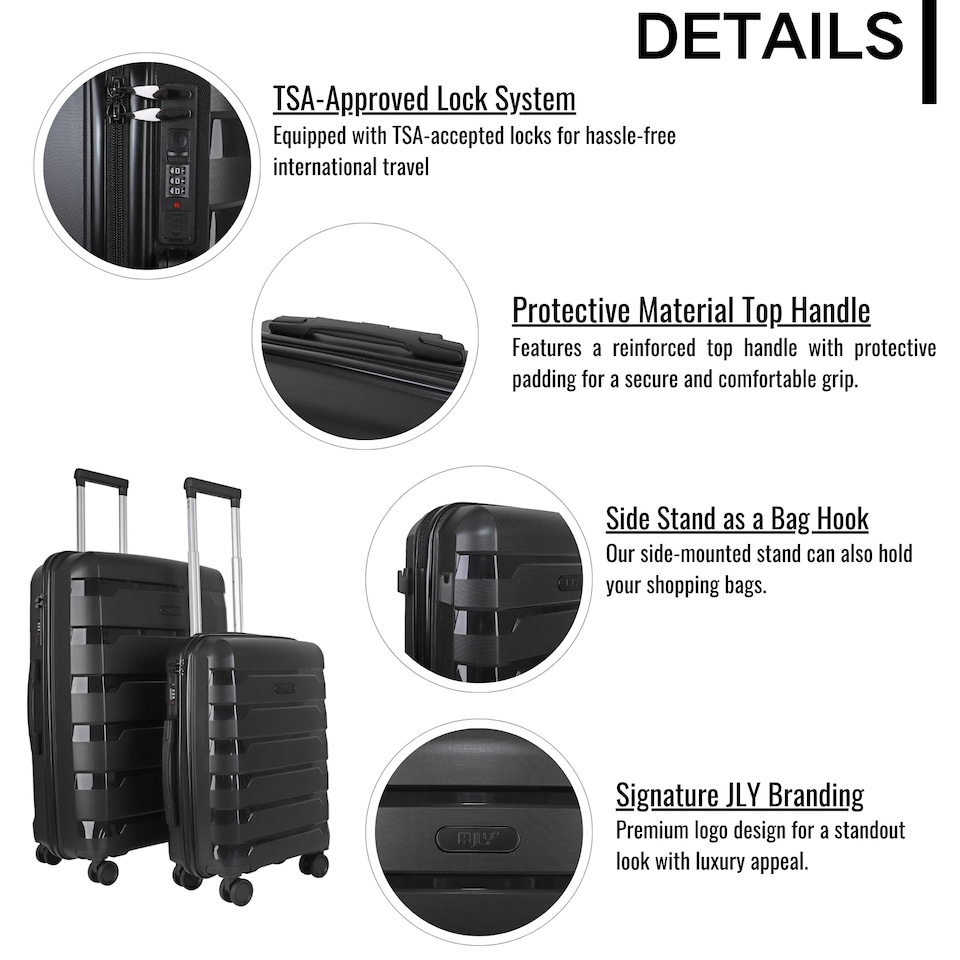 image 1 of Large Suitcase 28’ Inch Hard Shell Check In Luggage - Lightweight & Durable, USB Charging Port, Secure TSA Lock, Dual Spinner Wheels