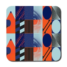 Deconstructed postmodern inspired artwork (Coaster)