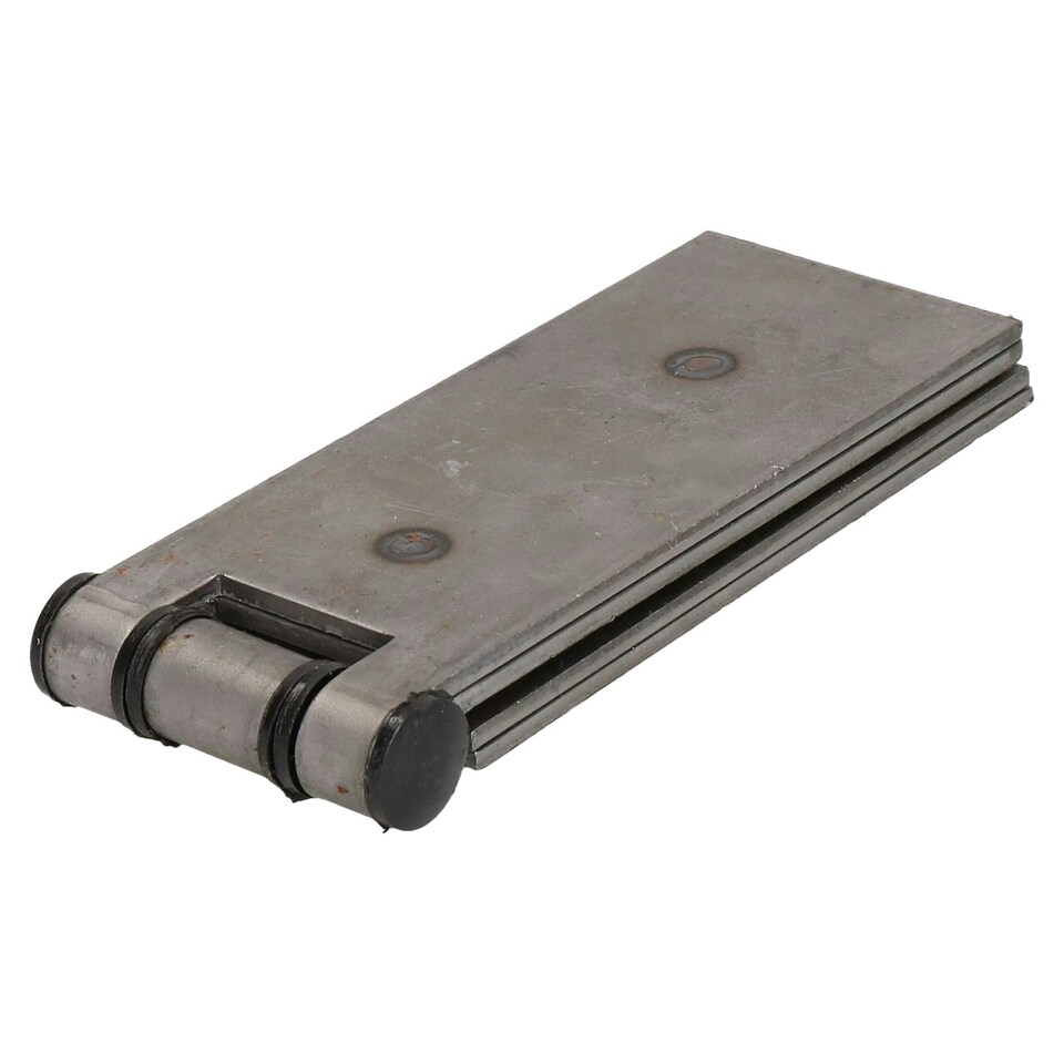 image 1 of 2 Pack Long Weld-on Butt Hinge Heavy Duty with Bushes 240x50mm Industrial Silver