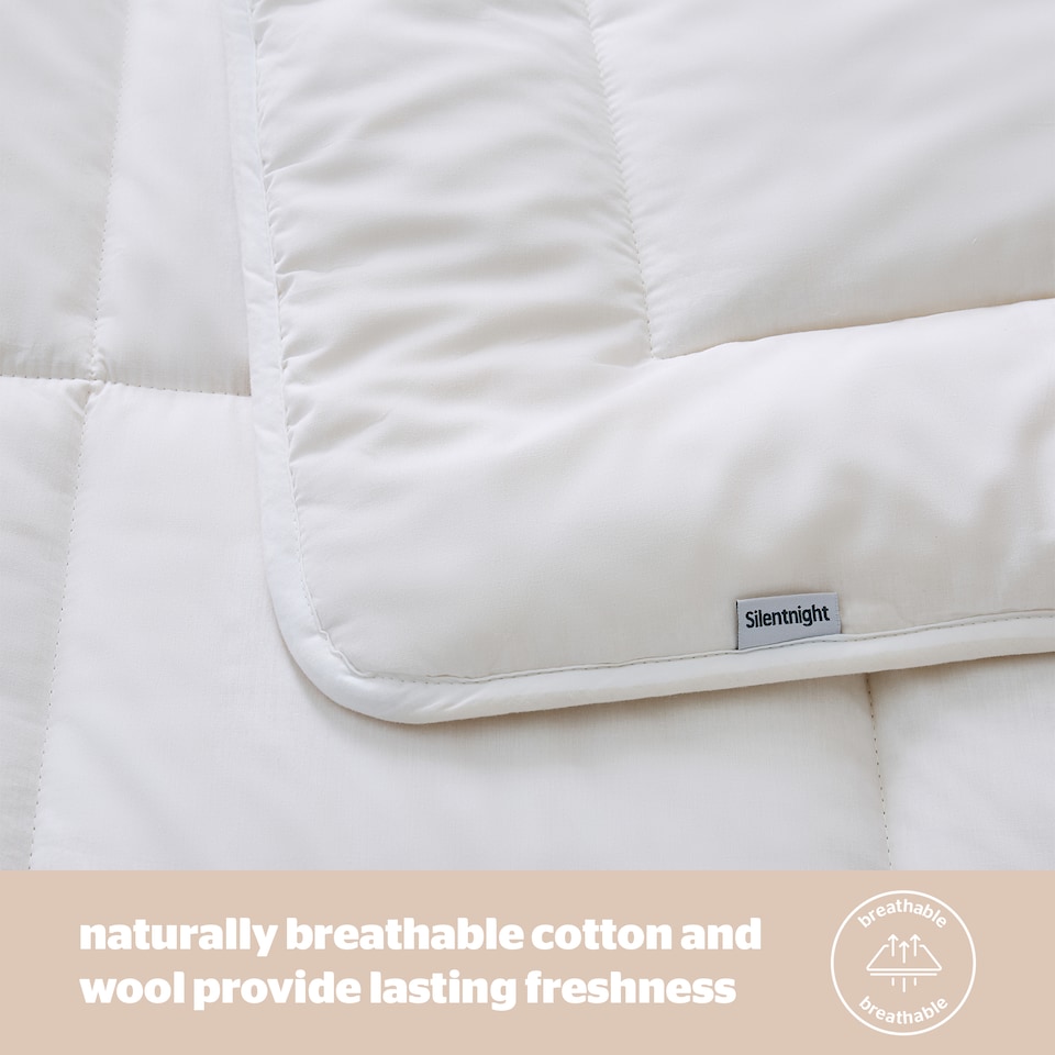 image 1 of Silentnight Natural Wool Collection Heavyweight Duvet | White | King