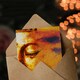 image 3 of Happy Birthday Gold Buddha Face Modern Painting Birthday Card