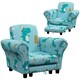 image 1 of AIYAPLAY Kids Sofa Set Toddler Armchair with Footrest, Children Chair, Blue