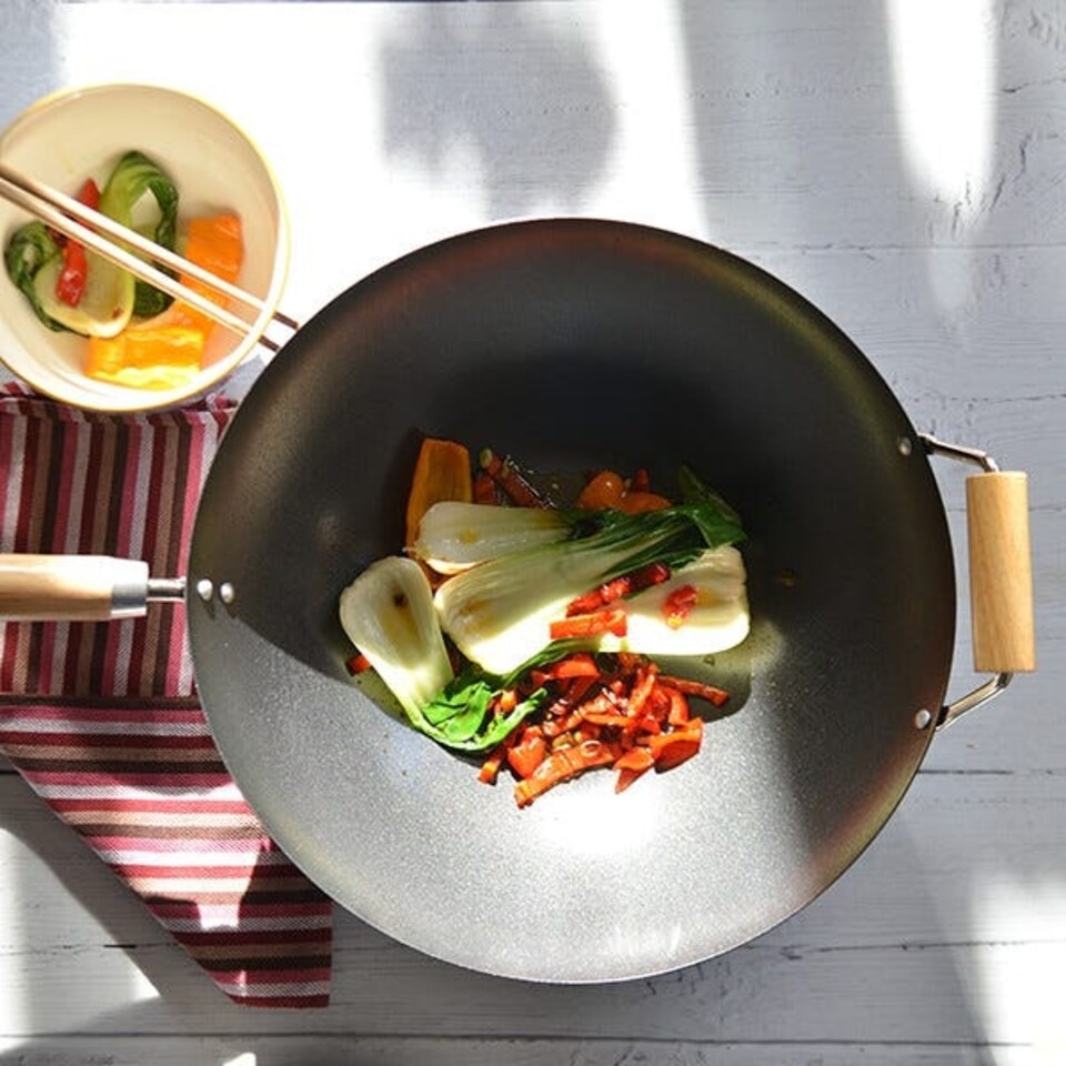 image 1 of Stoven 34cm Heavy Gauge Non-Stick Wok