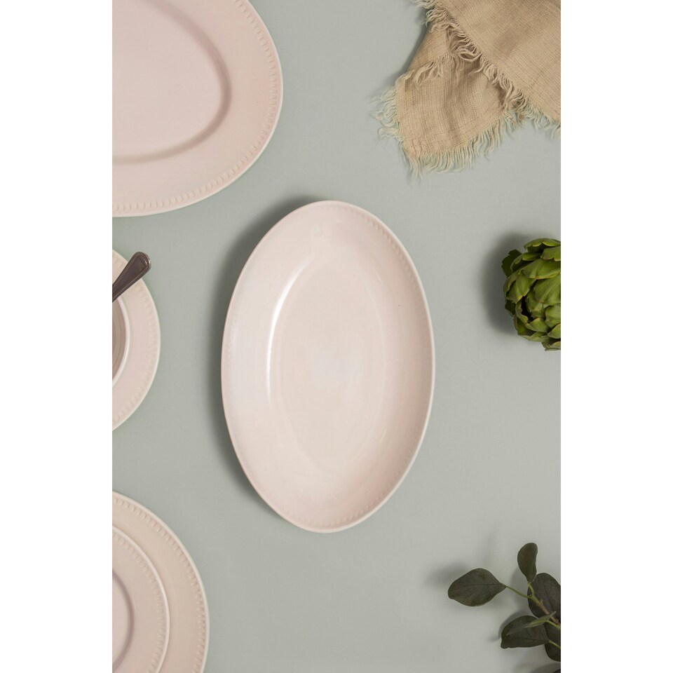 image 1 of Mikasa Serving Dish White Ceramic Oval 30.5cm