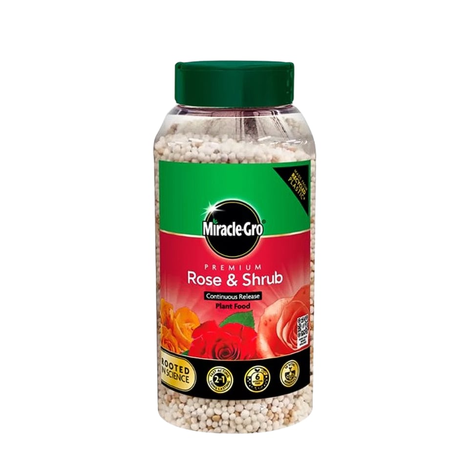 image 1 of Miracle-Gro Rose and Shrub Plant Food Granules 900g Slow Release Feed for Strong Healthy Flowering Plants 6 Month Feed