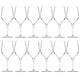 image 1 of Stemmed Wine Glasses Champagne Prosecco Flutes Cocktail Dinner Party | Clear | 12x580ml Wine Glasses