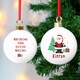 image 1 of Personalised Santa Bauble