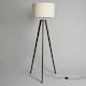 image 4 of BHS Keeley Wooden Tripod Floor Lamp | Brown | Dark Walnut | 1