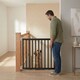 image 8 of Safetots Top of The Stairs Screw Fitted Stair Gate, Black Wooden, 63.5cm - 105.5cm, Wood Baby Gate, Screw Fit Safety Barrier, Stylish and Practical Safety Gate
