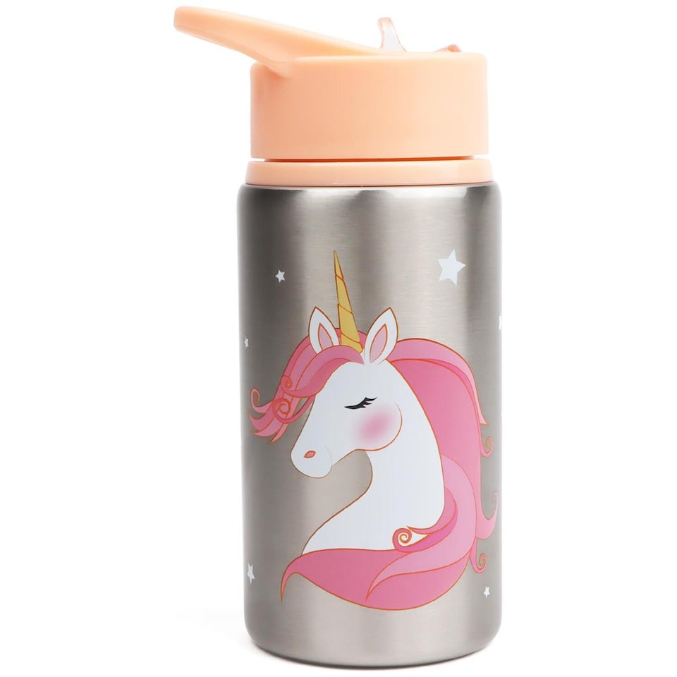 image 1 of Myga Children's Metal Water Bottle - Unicorn