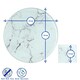 image 5 of Harbour Housewares Glass Placemats & Coasters - Hague Blue - Round/Square - 12pc Dining Set Blue