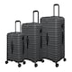 image 1 of IT Luggage Jumbo Charcoal 3pc Suitcase Set with TSA Lock Grey