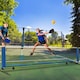 image 3 of COSTWAY Portable Badminton Net Height Adjustable Tennis Net w/ Poles
