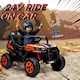 image 3 of AIYAPLAY 24V Electric Ride on Car, 2-Seater Electric Car for Kids with Remote Control, Light, Bluetooth, Soft Start, Suspension Spring, 2 Motors Children Ride on Toy UTV Truck | Orange
